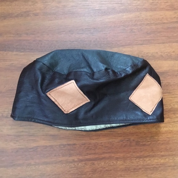 Leather Embroidered Upcycled Fabric Patchwork Hats/Bonnets - Picture 3 of 8